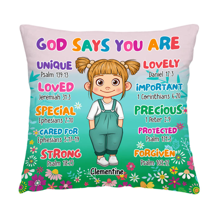 Personalized Gift For Grandkid God Says You Are Pillow 32408 1