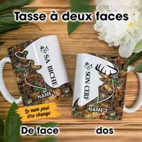 Personalized Hunting Couple French Coupler Mug AP131 87O60 thumb 1