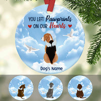 Personalized Dog Memorial Circle Ornament NB93 26O58 thumb 1