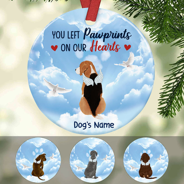 Personalized Dog Memorial Circle Ornament NB93 26O58 1