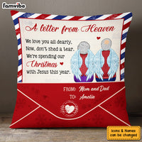 Personalized Memorial Gift A Letter From Heaven Pillow 30063 thumb 1