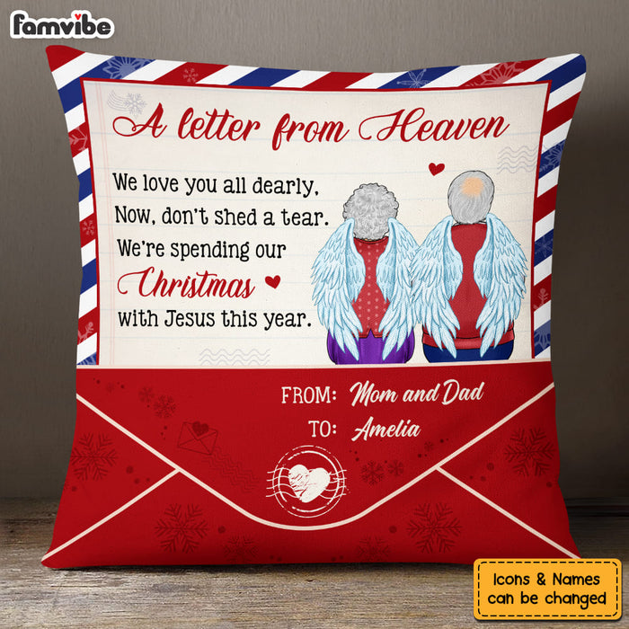 Personalized Memorial Gift A Letter From Heaven Pillow 30063 1