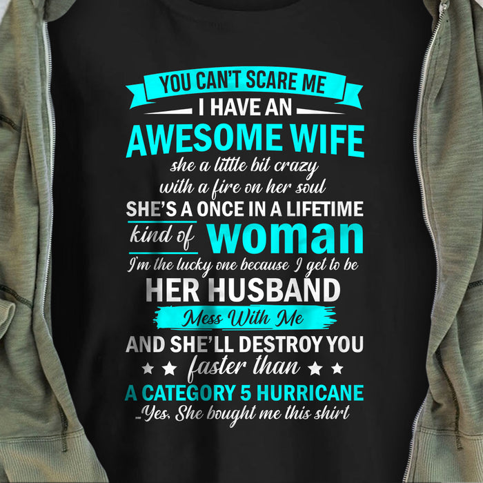 Couple Husband Awesome Wife T Shirt  DB2516 81O34 1