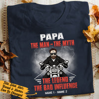 Personalized Cool DirtBike Dad Grandpa T Shirt MR241 65O36 thumb 1