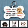 Personalized Perro Soy Mono Spanish Dog I Am Cute Bone Pet Tag AP125 67O57 1