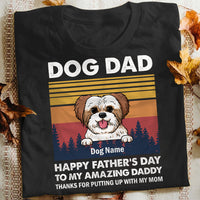 Personalized Dog Dad T Shirt MY172 30O34 thumb 1