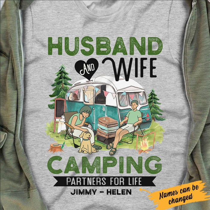 Personalized Camping  White T Shirt JN81 95O34 1