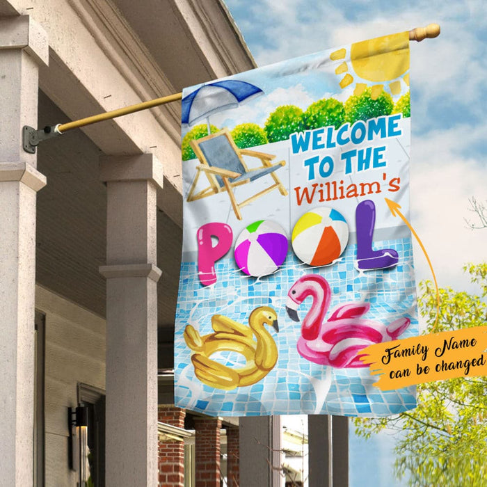 Personalized Pool Garden Flag JN241 95O53 1