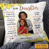 Personalized Gift To Daughter From Mom Pillow 25078 1