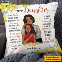 Personalized Gift To Daughter From Mom Pillow 25078 thumb 1