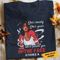 Personalized BWA Gym Boxing Girl T Shirt JL15 81O60 thumb 1