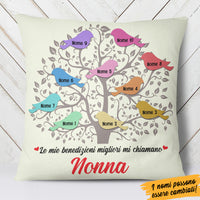 Personalized Italian Mamma Nonna Blessings Tree Mom Grandma Pillow AP131 65O36 (Insert Included) thumb 1