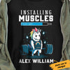 Personalized Gym Unicorn T Shirt JL12 95O60 thumb 1