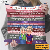 Personalized Gift For Old Friends The Roller-Coaster of Life Pillow 30480 thumb 1