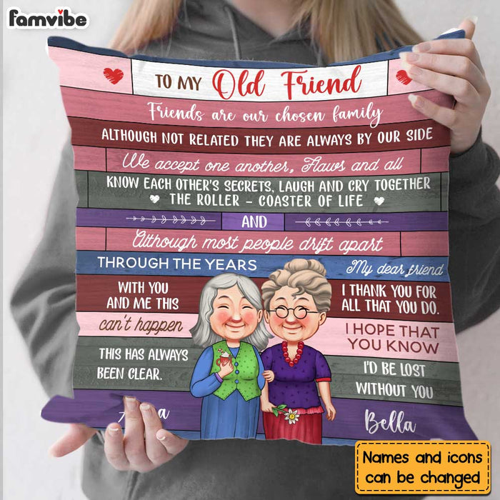 Personalized Gift For Old Friends The Roller-Coaster of Life Pillow 30480 1