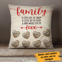 Personalized Family Whole Lot Of Love  Pillow DB72 29O60 (Insert Included) thumb 1
