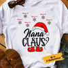 Personalized Grandma Claus Christmas T Shirt NB172 30O53 1