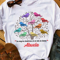 Personalized Spanish Mamá Abuela Family Tree Mom Grandma T Shirt AP132 65O36 thumb 1