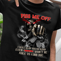 Skull Piss Me Off T Shirt JL234 95O53 thumb 1