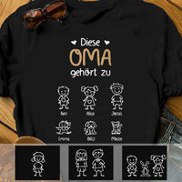 Personalized Oma Opa German Grandma Grandpa Belongs T Shirt AP236 30O57 thumb 1