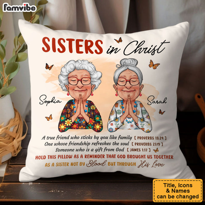Personalized Gift For Friend Sister In Christ Pillow 31394 1