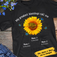 Personalized Grandma Sunflower T Shirt AP32 30O58 thumb 1