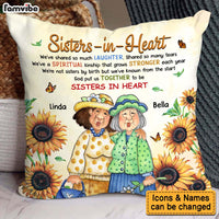 Personalized Gift For Friends Sister In Heart Pillow 31429 thumb 1