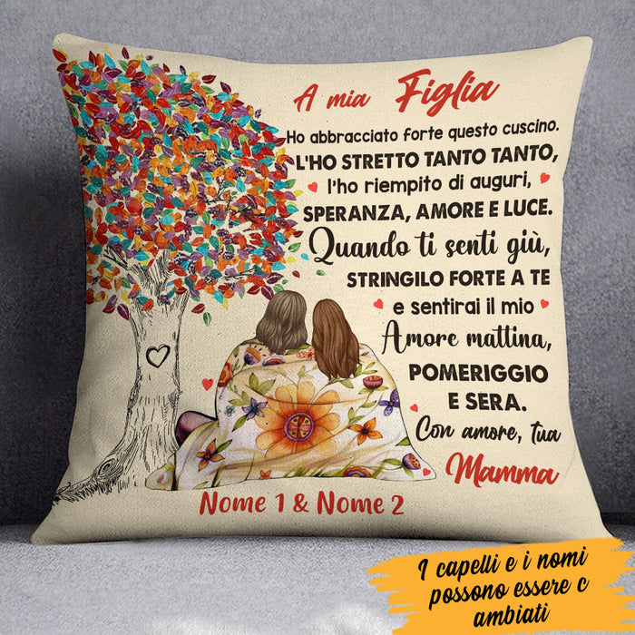 Personalized Mom Grandma Mamma Nonna Italian Tree Pillow AP73 30O60 (Insert Included) 1