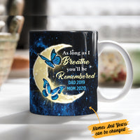 Personalized Memorial Mom Dad Butterfly Moon Mug SB515 81O47 thumb 1