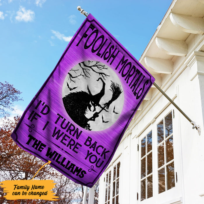 Personalized Witch Halloween Flag JL202 85O36 1