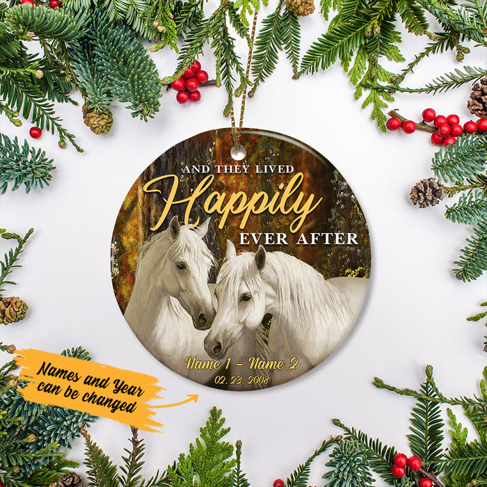 Personalized Horse Couple  Ornament SB142 85O36 1