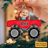 Personalized Gift For Kids Truck Upload Photo Ornament 30522 thumb 1