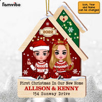 Personalized Family First Couple Christmas New Home Ornament SB284 32O47 thumb 1