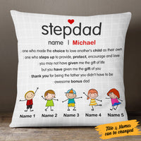Personalized Stepdad Dad Pillow MY51 87O53 (Insert Included) thumb 1