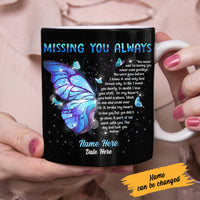 Personalized Memorial Butterfly Mom Dad Mug MR191 65O60 thumb 1