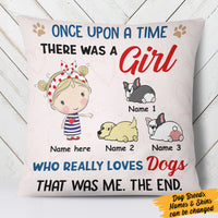Personalized Dog Once Upon A Time Pillow  JR117 87O36 (Insert Included) thumb 1