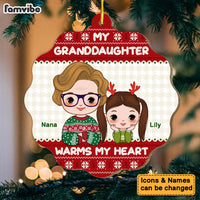Personalized Grandma My Granddaughter Warms My Heart Ornament 30267 thumb 1
