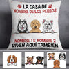 Personalized Dog House Spanish Perro Perra Pillow AP152 95O60 (Insert Included) 1