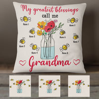 Personalized My Blessings Call Me Grandma  Pillow NB181 29O36 (Insert Included) thumb 1