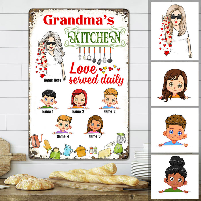 Personalized Mom Grandma Metal Sign JL101 26O53 1