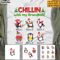 Personalized Grandma Christmas Chillin With Kids T Shirt OB81 81O53 thumb 1