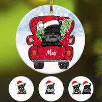 Personalized Schnauzer Dog Christmas Ornament SB301 81O34 thumb 1