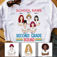 Personalized Teacher Squad T Shirt JN282 30O53 thumb 1