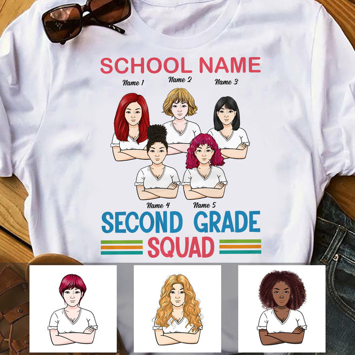 Personalized Teacher Squad T Shirt JN282 30O53 1