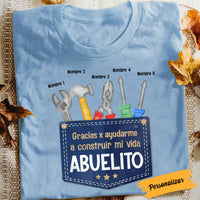 Personalized Grandpa Spanish Padre Abuelo T Shirt MY176 26O58 thumb 1