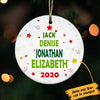 Personalized Family Christmas Tree Ornament OB122 95O60 1