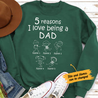 Personalized Grandpa Black Sweatshirt MY101 81O34 thumb 1