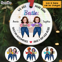 Personalized We Are More Than Friends Circle Ornament NB94 30O69 thumb 1