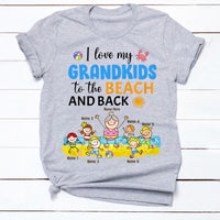 Personalized Mom Grandma Beach T Shirt JN211 26O34 thumb 1