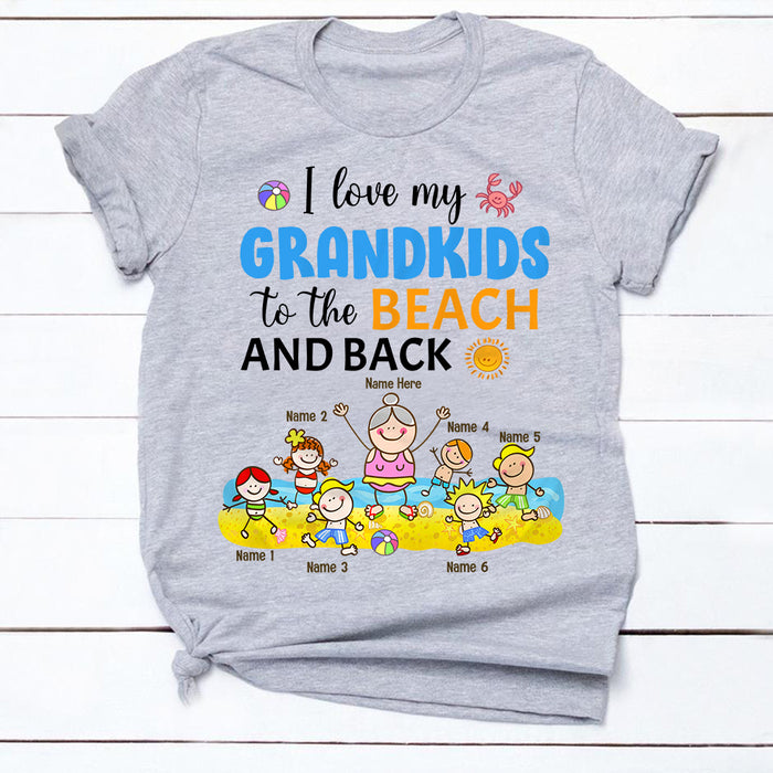 Personalized Mom Grandma Beach T Shirt JN211 26O34 1